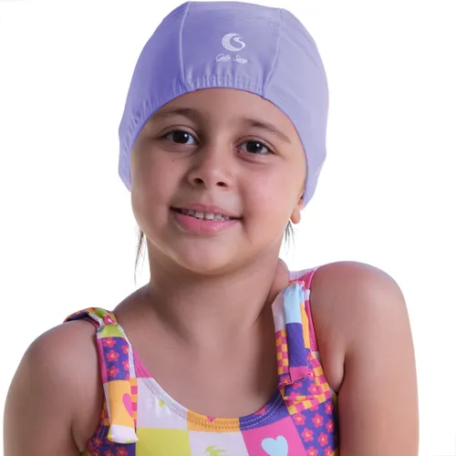 Touca Natação Infantil Tecido Proteção Uv 50 Hidroginástica