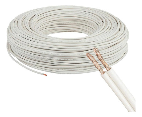 Cable Blanco Spt 2x14 Awg 60° 100% Cobre