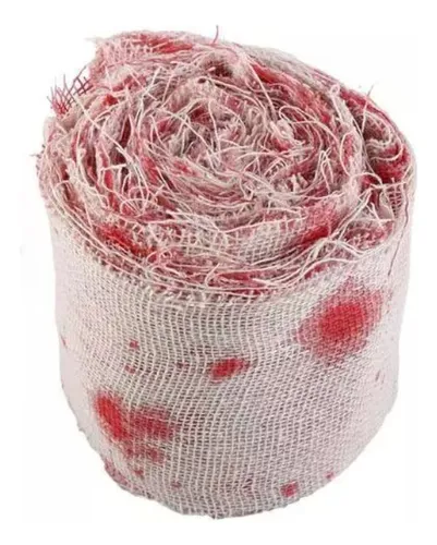 Vendaje De Sangre Artificial De Tela De Gasa Para Halloween