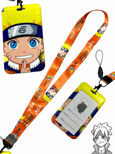 Porta Sube Naruto Shippuden Llavero Diseño Muy Exclusivo 