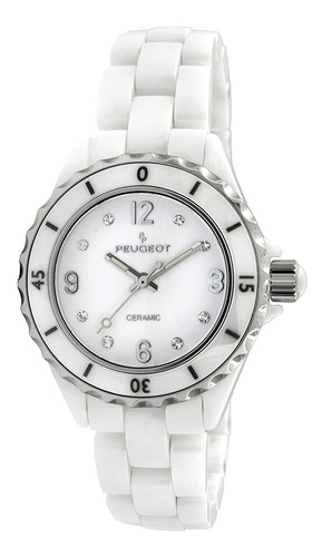 Reloj Mujer Pp Peuge 7100wt Cuarzo Pulso Blanco Just Watches