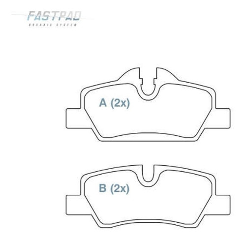 Pastilha Freio Tras Ceram Mini Cooper S 2013/ Willtec Fp981