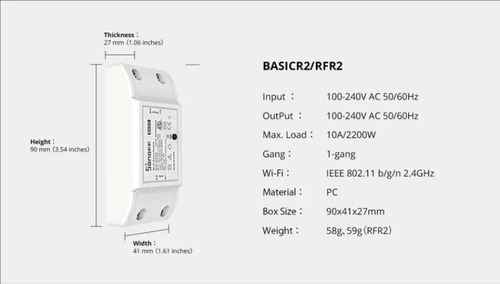 Interruptor Switch Inteligente Sonoff R2 Wifi Alexa Y Google