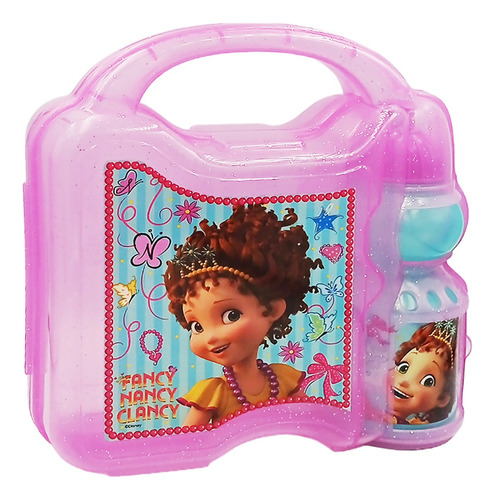 Lonchera Infantil Con Botella Cilindro De Plástico Color FANCY NANCY Personajes