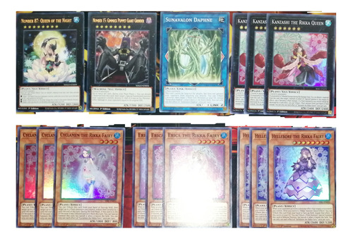 Lote Deck Baraja Planta Inglés Yugi-oh! Original Konami