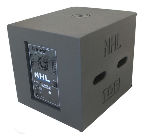 Caixa Sub 18 Ativa Nhl Top 1500w Spl Top De Linha Subwoofer Cor Preto 127/220v