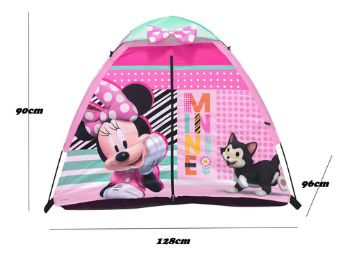Set De Casa De Campaña Infantil Minnie Mouse 5 Pzas En Caja Rosa Chicle (Usado)