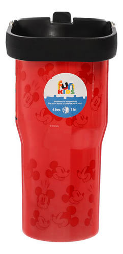 Termo Vaso De Acero Inoxidable Con Asa 650ml Diseño Animado Mickey