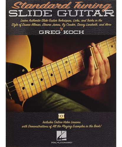 Standard Tuning Slide Guitar Book / Online Media