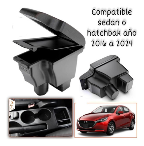 Consola Apoyabrazo Central Mazda 2 Mod 2016-2024