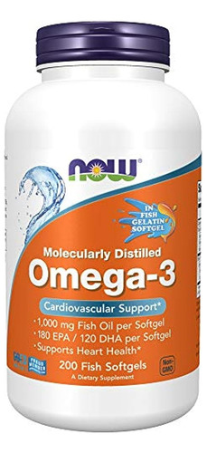 Now Foods Now Supplements, Omega-3180 Epa / 120 Dha, Destila