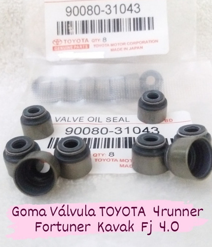 Goma Válvula Toyota 4runner Fortuner Kavak Fj Machito 4.0