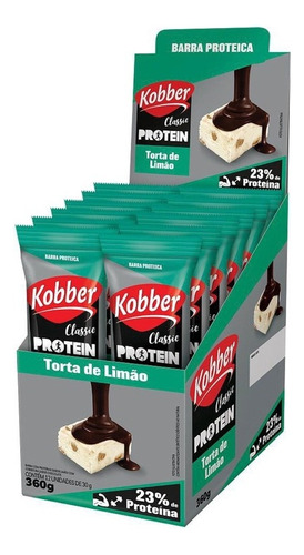 Kobber Classic Protein Torta De Limão Display 12un