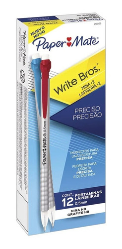 Lapices Portaminas Paper Mate Hb C/goma Caja X 12 Unidades