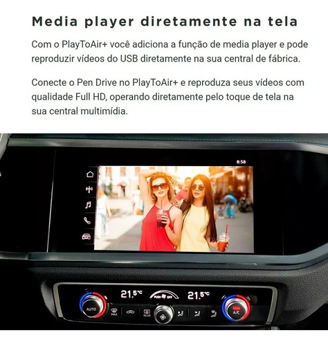 Espelhamento Play To Air+ Faatech Com Sistema Carplay