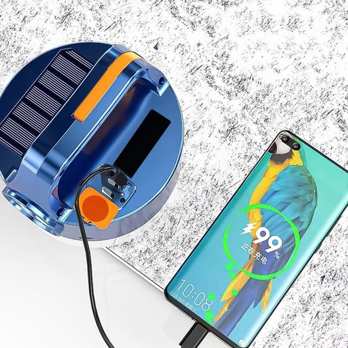 Lampara Linterna Led Solar Recargable Indicador Carga