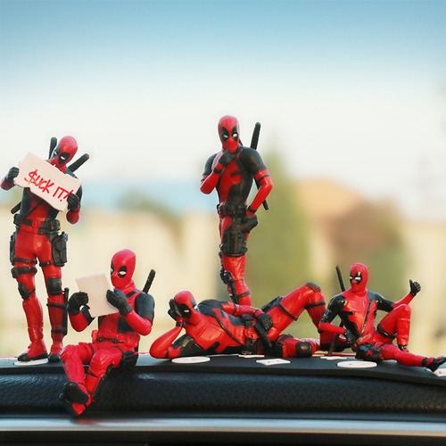 Para 6 Piezas Dead Pool Anime Decoración Del Hogar Y Modelo