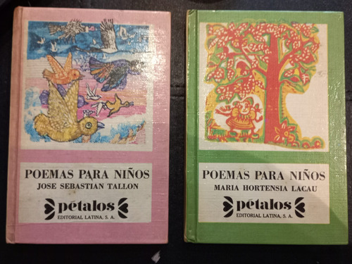 Poemas Para Niños - Tapa Dura - Colección Pétalos - Lote X 2