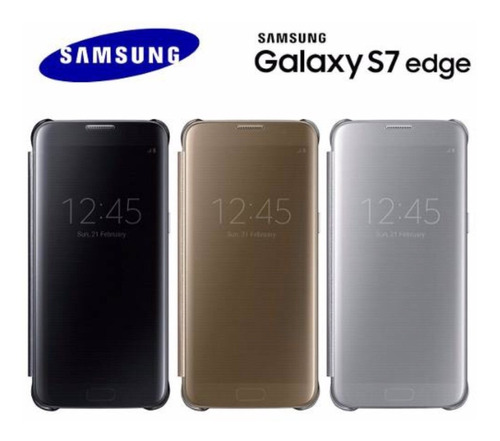 Galaxy S7 Edge Case Funda Protector Clear View 100% Original