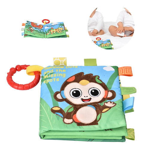 Libro De Tela, Juguete Baby Soft Story, El Bebé Sonaja Tempr