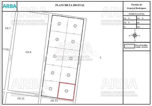 Imagen 7 de 7 de Terreno Campo En Venta Ubicado En General Rodríguez, G.b.a. Zona Oeste