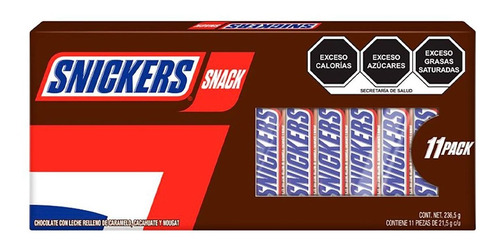 Pack x 11 snacks Snickers 236.5g
