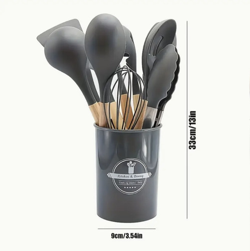 Utensilios De Cocina De Silicona Set De 12 Piezas