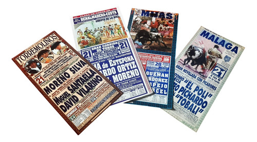 Posters Corridas De Toros X 4 Afiches Impecables 1997 (Usado)