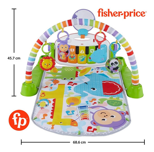 Imagem 10 de 10 de Fisher-price Ginásio De Atividades Pianinho Deluxe - Mattel