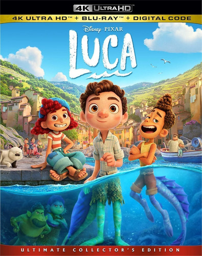 Luca | 4k Ultra Hd + Blu Ray + Digital Code Película Nuevo