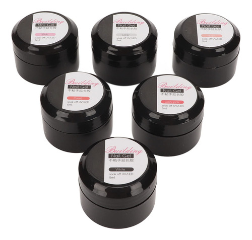 6pcs Gel De Construcción Sólida, Gel Sólido De Extensión De