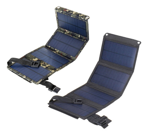 Panel Solar Usb Portátil De 20 W Para Acampar Al Aire Libre,