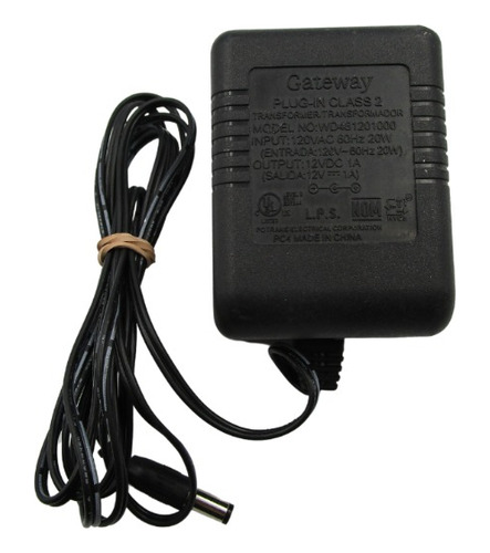 Cargador Gateway Wd481201000 Class 2 12v 1.0a (Usado)