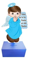 Comprar Centro De Mesa Bautizo Angelito Nube Recuerdo Alcancia