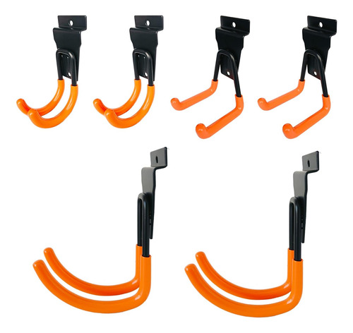 Paquete De 6 Ganchos De Pared De Tablillas De Cochera D...