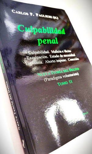 Culpabilidad Penal. Tomo 11 / Carlos Paulino Pagliere (h.)