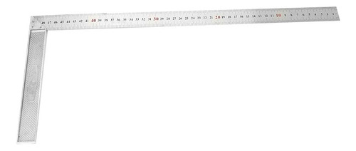 Régua De Liga De Alumínio De 50 Cm Com Borda Reta De 90 Grau