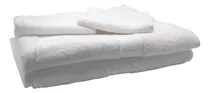 Comprar Juego De 4 Toallas De Baño Faciales manos 100% Algodón Color Blanco Paquete De 2 Toallas G Y 2 Toallas Element