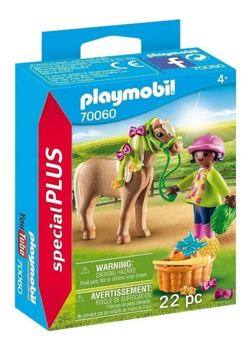 Playmobil Special Plus Nena Con Pony 70060