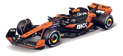Miniatura Mclaren Mcl38 F1 #81 O. Piastri 2024 1:43 Burago Color Naranja