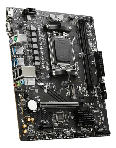 Tarjeta Madre Msi Pro A620m-e Socket Am5 Ddr5 Color Negro