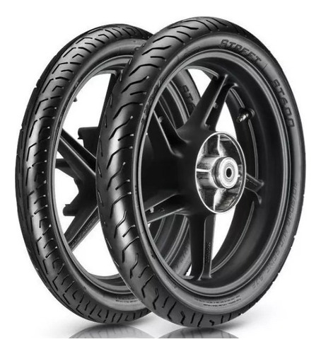 Par Pneu Yamaha Ybr Factor 80/100-18 100/90-18 Vipal St600