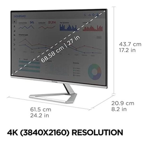 Viewsonic Vxk-mhdu Monitor Ips 4k De 27 Pulgadas Con Resoluc