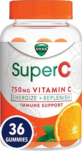 Vicks Superc - Gomitas De Vitamina C, Energizan.