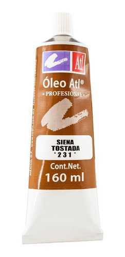 Siena Tostada Nº.231 Oleo Atl 160 Ml Pintura Arte Rodin