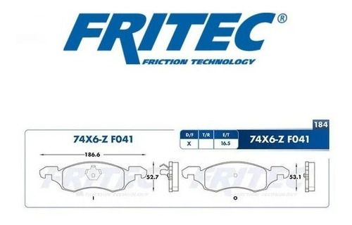 Balatas Del Fritec Ford Cougar Thunderbird 85-88 Mustang 83-