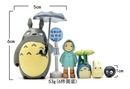 Imagen 4 de 4 de Set De 6 Figuras - Mi Vecino Totoro - Studio Ghibli