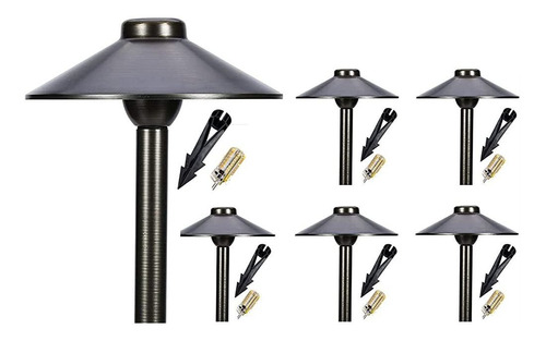 Luz Led Para Paisajismo Pathway 125 (paquete De 6) Luz Led D