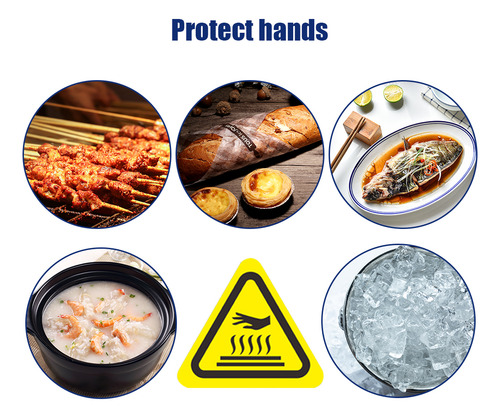 Guantes De Cocina De Silicona Con Forro De Algodón Acolchado