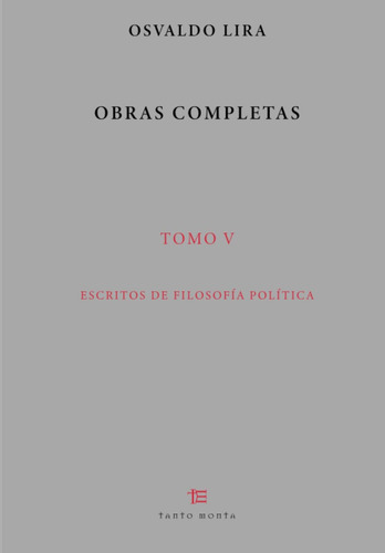 Libro: Obras Completas. Tomo V (obras Completas De Osvaldo L